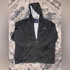 U.S. Polo Assn. Black Windbreaker Jacket